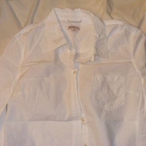 Merona white button down